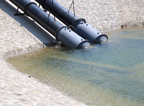 What is the function of mixed flow pump with motor?