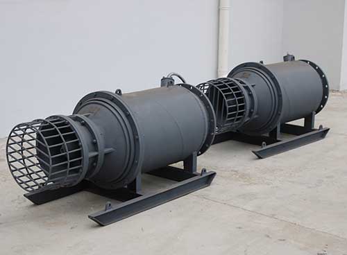 How does the efficiency of the vertical axial pump change under different working conditions？